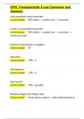 EPIC Fundamentals Exam Questions and Answers&period;docx