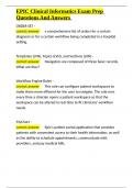 EPIC Clinical Informatics Exam Prep Questions And Answers&period;docx