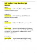 Epic Modules Exam Questions And Answers&period;docx