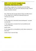 EPIC CLN 251 252 Sample Exam Questions And Answers 2025&period;docx