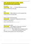 EPIC OR350 STUDY GUIDE - TEST QUESTIONS AND ANSWERS&period;docx