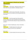 Epic Fundamentals S101mExam Questions And Answers&period;docx