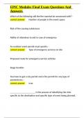 EPIC Modules Final Exam Questions And Answers&period;docx