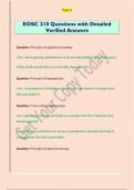 EOSC 210 Questions with Detailed  Verified Answers