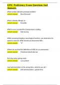 EPIC Proficiency Exam Questions And Answers&period;docx