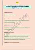 EOSC 210 Questions with Detailed Verified Answers