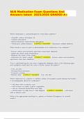 NLN Medication Exam Questions And Answers latest  2025&sol;2026 GRADED A&plus;