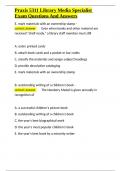 Praxis 5311 Library Media Specialist Exam Questions And Answers&period;docx