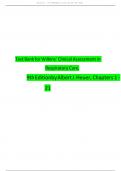 Test Bank For Wilkins' Clinical Assessment in Respiratory Care 9th Edition By Al Heuer &sol; 9780323696999 &sol; Chapter 1-21 &sol; Complete Questions and Answers A&plus;