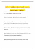 B250A Final Exam Questions & Answers Latest Update Graded A&plus;