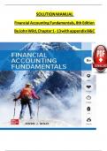 Solution manual for financial accounting fundamentals 8th edition By John Wild &lpar;1&rpar;&period;