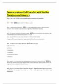 Sophos engineer Full Exam Set with Verified Questions and Answers