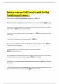 Sophos engineer Full Exam Set with Verified Questions and Answers