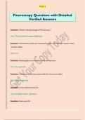 Flouroscopy Questions with Detailed  Verified Answers 