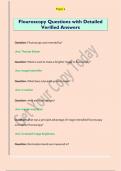 Flouroscopy Questions with Detailed  Verified Answers