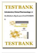 Test bank for introductory clinical pharmacology&comma; 12th edition by Susan Ford&comma; verified chapters 1 - 54&comma; complete newest version&period;