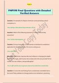 FNP590 Final Questions with Detailed  Verified Answers