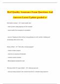 Beef Quality Assurance Exam Questions And Answers Latest Update graded a&plus;