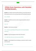 CESGA Exam Questions with Detailed Verified Answers