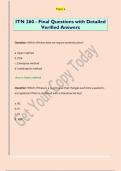 ITN 260 - Final Questions with Detailed  Verified Answers