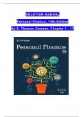 Solution Manual and Answer Guide for Personal Finance&comma; 14th Edition By &lpar;E&period; Thomas Garman&comma; 2024&rpar; Verified Chapters 1 - 17&comma; Complete Newest Version
