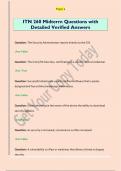 ITN 260 Midterm Questions with  Detailed Verified Answers
