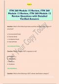 ITN 260 Module 15 Review&comma; ITN 260  Module 13 Review&comma; ITN 260 Module 12  Review Questions with Detailed  Verified Answers 