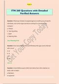ITN 260 Questions with Detailed  Verified Answers