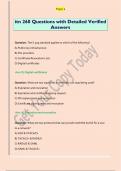 itn 260 Questions with Detailed Verified Answers