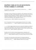SEJPME US001-03 EXAM QUESTIONS WITH CORRECT ANSWERS