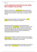 CAFCA EXAM 2025 UPDATED ACTUAL EXAM WITH CORRECT SOLUTIONS