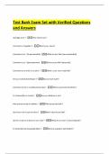 Test Bank Exam Set with Verified Questions and Answers