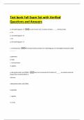 Test bank Full Exam Set with Verified Questions and Answers
