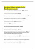 Test Bank Full Exam Set with Verified Questions and Answers