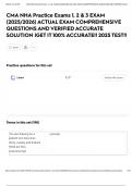 CMA NHA Practice Exams 1&comma; 2 & 3 EXAM &lpar;2025&sol;2026&rpar; ACTUAL EXAM COMPREHENSIVE QUESTIONS AND VERIFIED ACCURATE SOLUTION &vert;GET IT 100&percnt; ACCURATE&excl;&excl; 2025 TEST&excl;&excl;