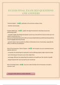 ECO320 FINAL EXAM 2025 QUESTIONS AND ANSWERS