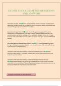 ECO320 TEST 1 EXAM 2025 QUESTIONS AND ANSWERS