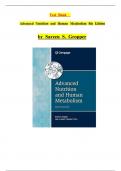 Test Bank For Advanced Nutrition and Human Metabolism&comma; 8th Edition by Sareen Gropper&comma;ISBN&semi; 9780357449813 All Chapters Included Complete Guide A&plus;&vert;&vert;NEWEST VERSION 2025&vert;&vert;&period;