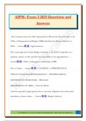 AIPM- Exam 3 2025 Questions and Answers