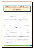 AIPM Exam 2 Review 2025 Questions and Answers