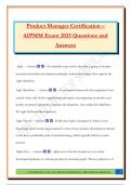 Product Manager Certification &ndash; AIPMM Exam 2025 Questions and Answers