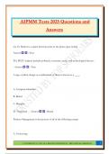 AIPMM Tests 2025 Questions and Answers