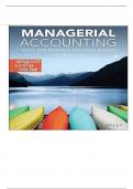 SOLUTION MANUAL Managerial Accounting Tools for Business Decision Making 9th Edition by Jerry J&period; Weygandt&comma; Paul D&period; Kimmel All Chapters 1-14&comma; Complete