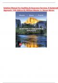 Solution Manual For Auditing & Assurance Services&colon; A Systematic Approach&comma; 12th Edition By William Messier Jr&comma; Steven Glover&comma; Verified Chapters 1 - 21&comma; Complete Newest Version