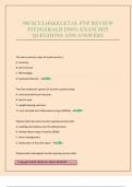 MUSCULOSKELETAL FNP REVIEW FITZGERALD INFO&period; EXAM 2025 QUESTIONS AND ANSWERS