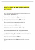 USMC CFT Exam Set with Verified Questions and Answers