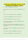 AALAS Exam UPDATED  ACTUAL  Exam  Questions and CORRECT Answers 