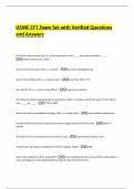 USMC CFT Exam Set with Verified Questions and Answers