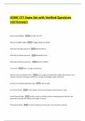 USMC CFT Exam Set with Verified Questions and Answers