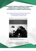 Social Support Health and Illness A Complicated Relationship 1st Edition Ranjan Roy 9781442661219 1442661216 - Instant Download